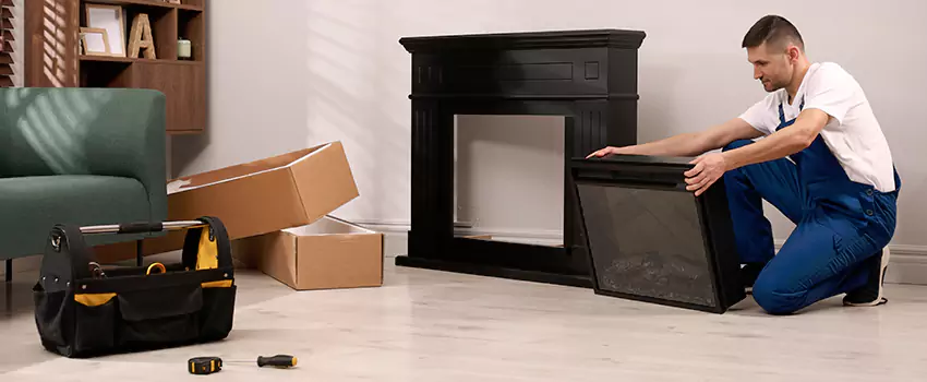 Old Rusted Metal Fireplace Repair And Replacement in Oshawa, ON